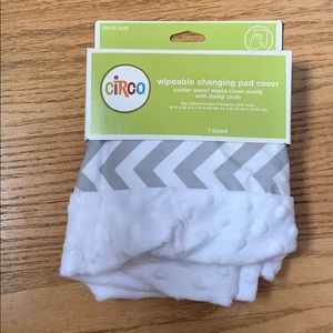 Wipeable changing pad cover